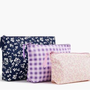 NEW JCrew Factory Canvas Pouches Set Of 3